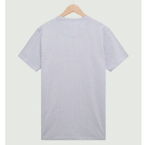 ⭐️MUST GO free ship! Peter Werth Men’s Bridger Tee - Textured White + Navy Small - Picture 6 of 13